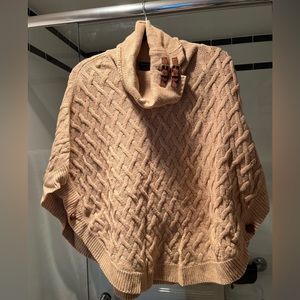 Massimo Dutti sweater cape style wool